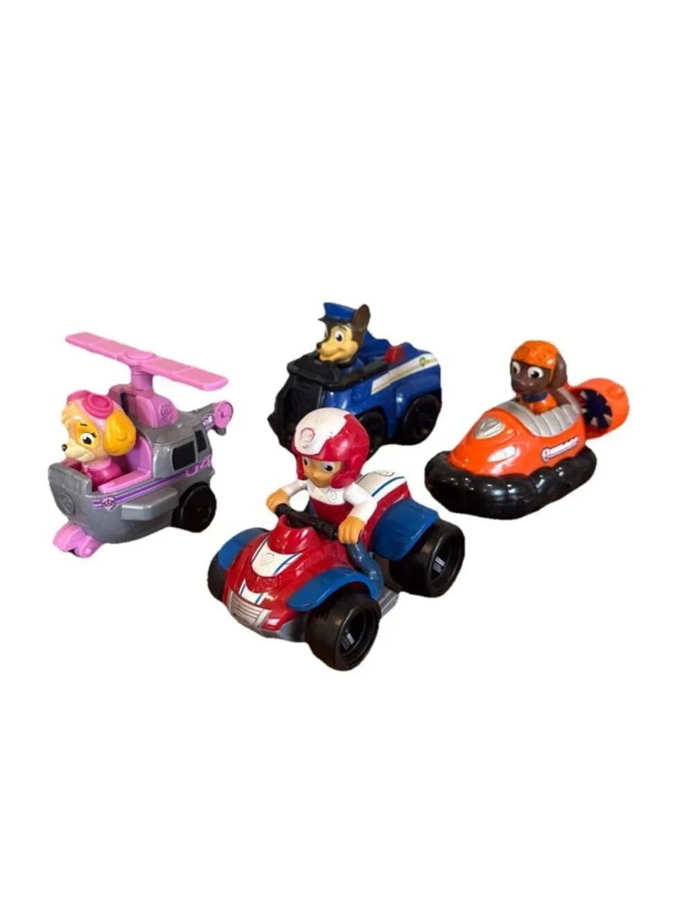 Paw Patrol Mix Lot Figures & Vehicles 4 Chase Skye Zuma Ryder Cars Helicopter